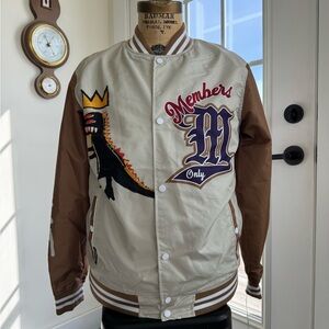 NWT Basquiat x Members Only Varsity Bomber Jacket Mens Medium